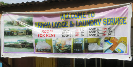 banner of Ernah Laundry & Lodge