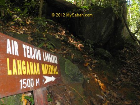 1,500 Meter to Langanan Waterfall