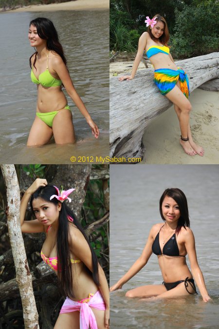 Miss Oriental contestants in Borneo Kelly Bays