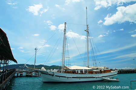 Raja Laut parked at Jesselton Point