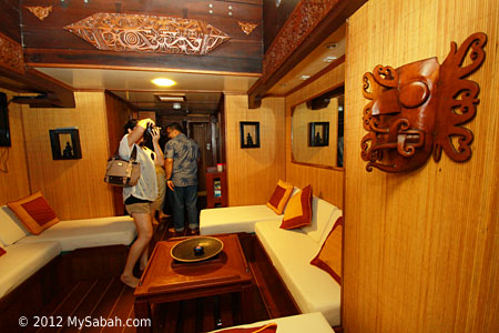 visit the lower deck of Raja Laut