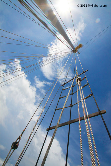 main sail of Raja Laut