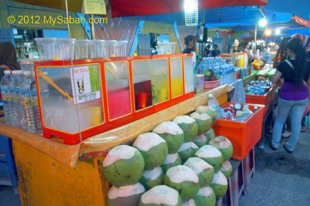 coconut and fruit juices