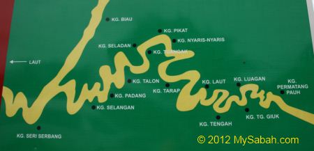 map of Bongawan River