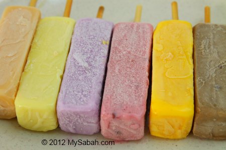 colorful Sabah ice-cream