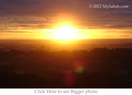 sunset on Bukit Padang