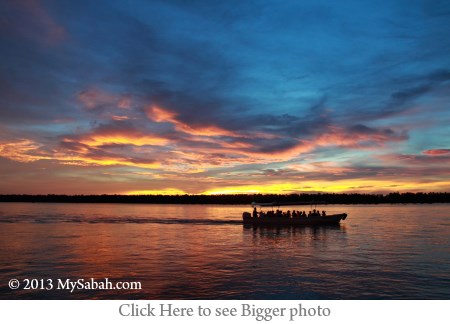 sunset over Weston River