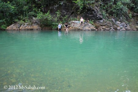clean water of Sungai Meliau