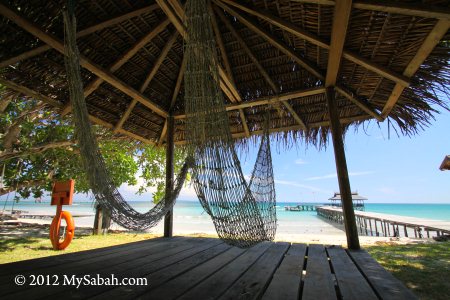 hammock in Pulau Tiga