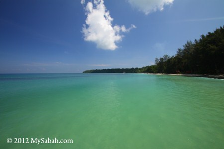 sea of Pulau Tiga, Survivor Island