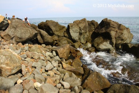 rocky beach of Snake Island