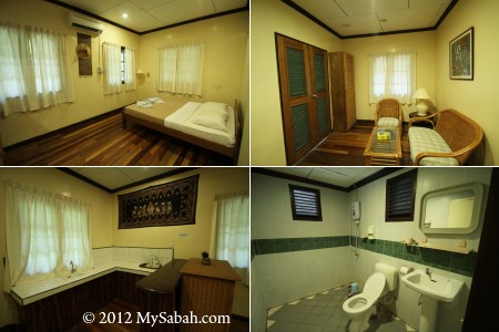 superior room of Pulau Tiga Resort