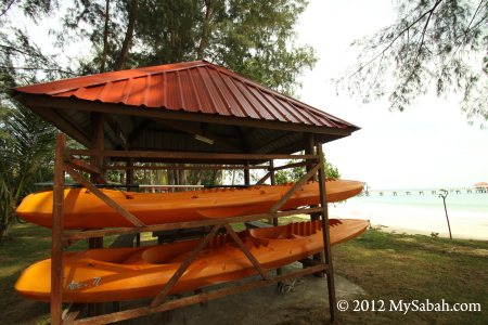 kayak on Survivor Island