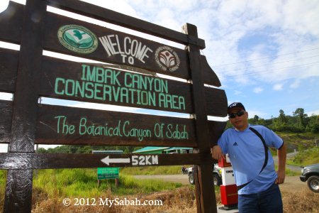 road junction to Imbak Canyon Conservation Area