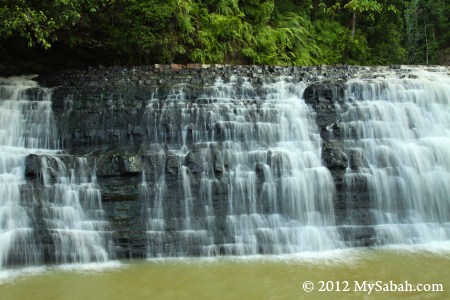 close-up of Imbak Waterfall
