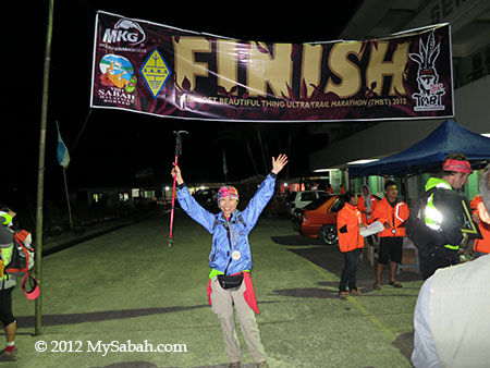 finish point of The Most Beautiful Thing (Ultra Trail Run)