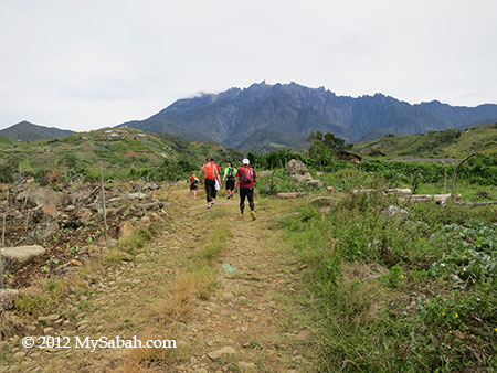 village road in Ultra Trail Run