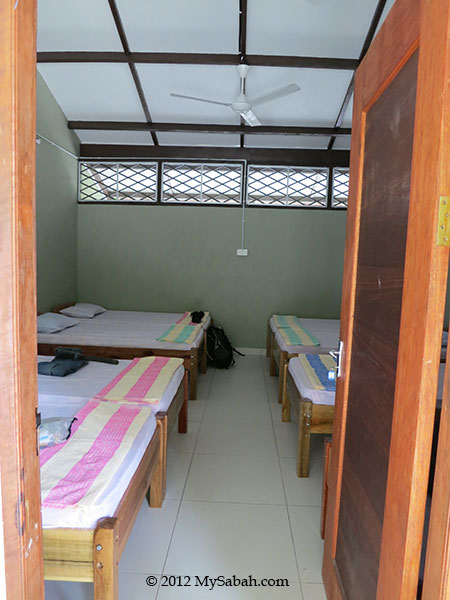 room of Sayang-Sayang Hostel (Pulau Besar Mantanani)