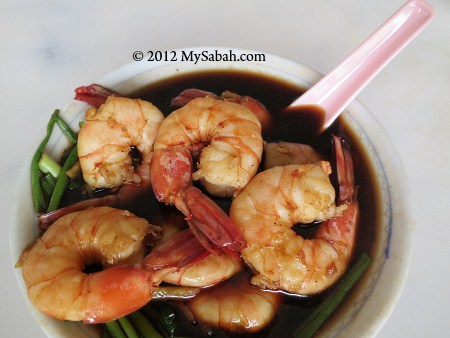 prawns of Seafood Bak Kut Teh