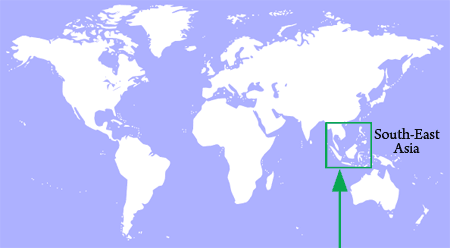 Sabah on world map