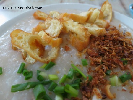 close-up of porridge