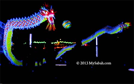 Night vision dragon dance