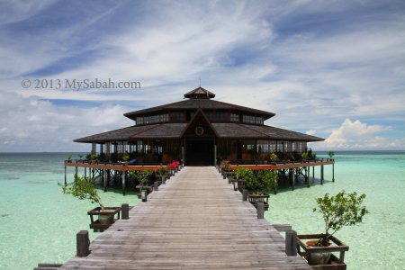 restaurant of Lankayan Island