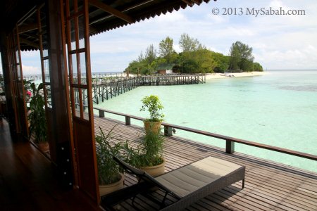 sea view at the restaurant