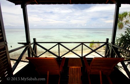 sea view at balcony