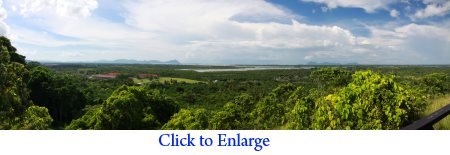 panoramic view of Semporna from Skull Hill (Bukit Tengkorak)