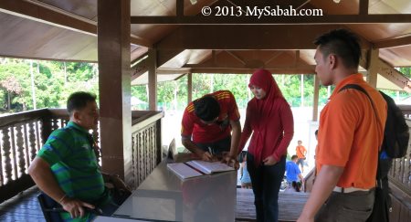 registration before climbing Bukit Tengkorak