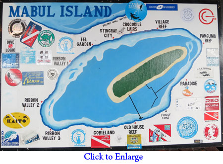 Dive sites of Mabul Island