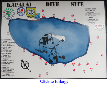 Dive sites of Kapalai Island