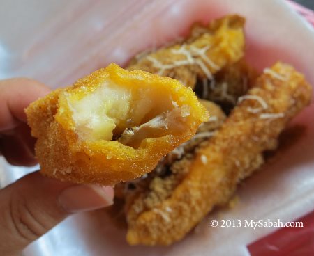 Fried Banana with Cheese