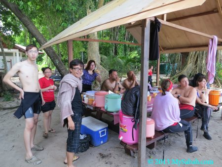 resting area of Sipadan Island