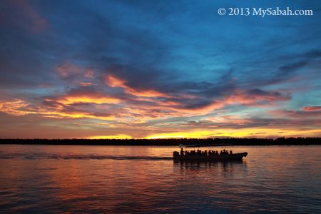 sunset view at Weston River