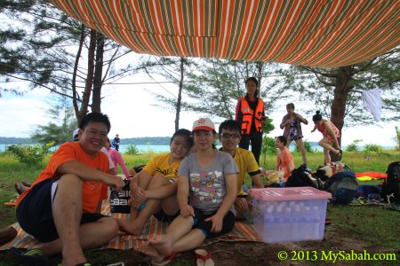 family trip to Sands Spit Island