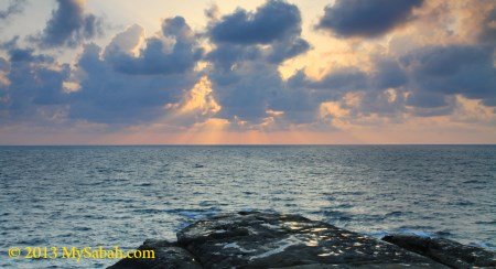 sunset of Tanjung Simpang Mengayau