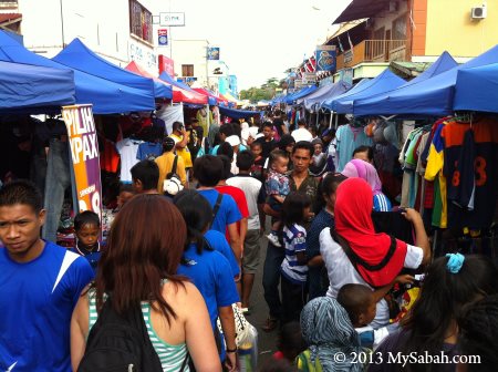 weekend market of Semporna