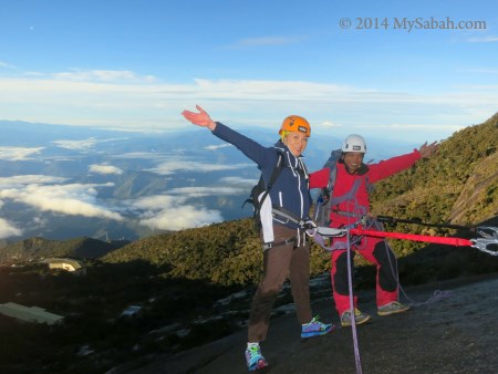sport climbing on Mt. Kinabalu