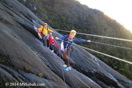 hanging bridge of Via Ferrata