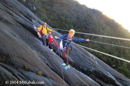 hanging bridge of Via Ferrata