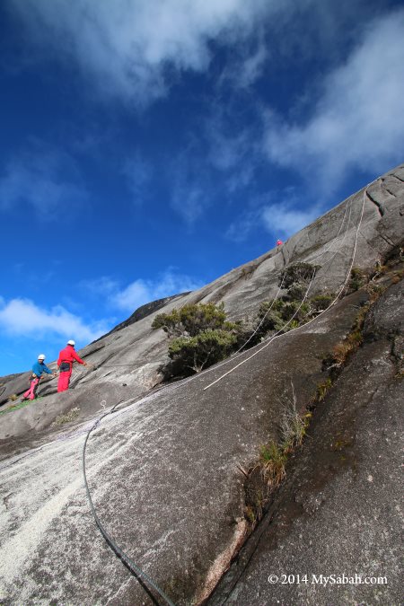 site of alpine sport climbing