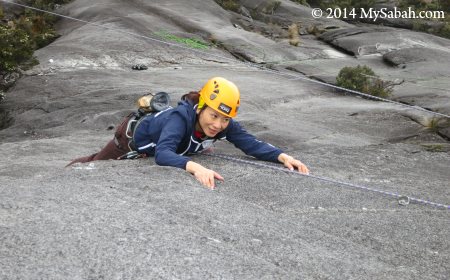 rock climbing