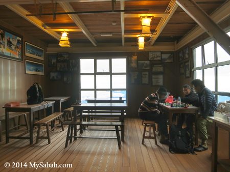 interior of Pendant Hut