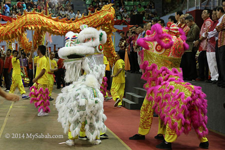 lion dance gathering