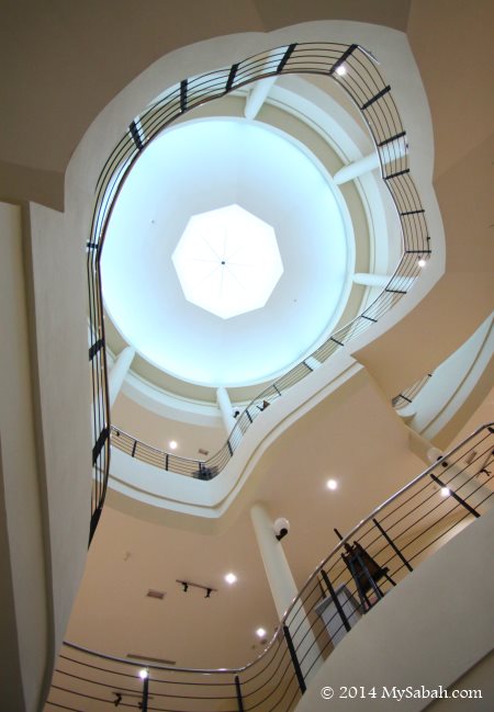 translucent roof of Sabah Art Gallery