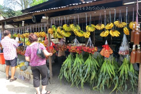 fruit and vegetables stall