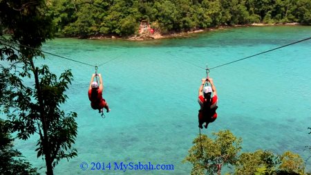 ziplining to Sapi