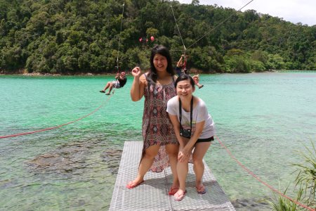 group photo after flying fox